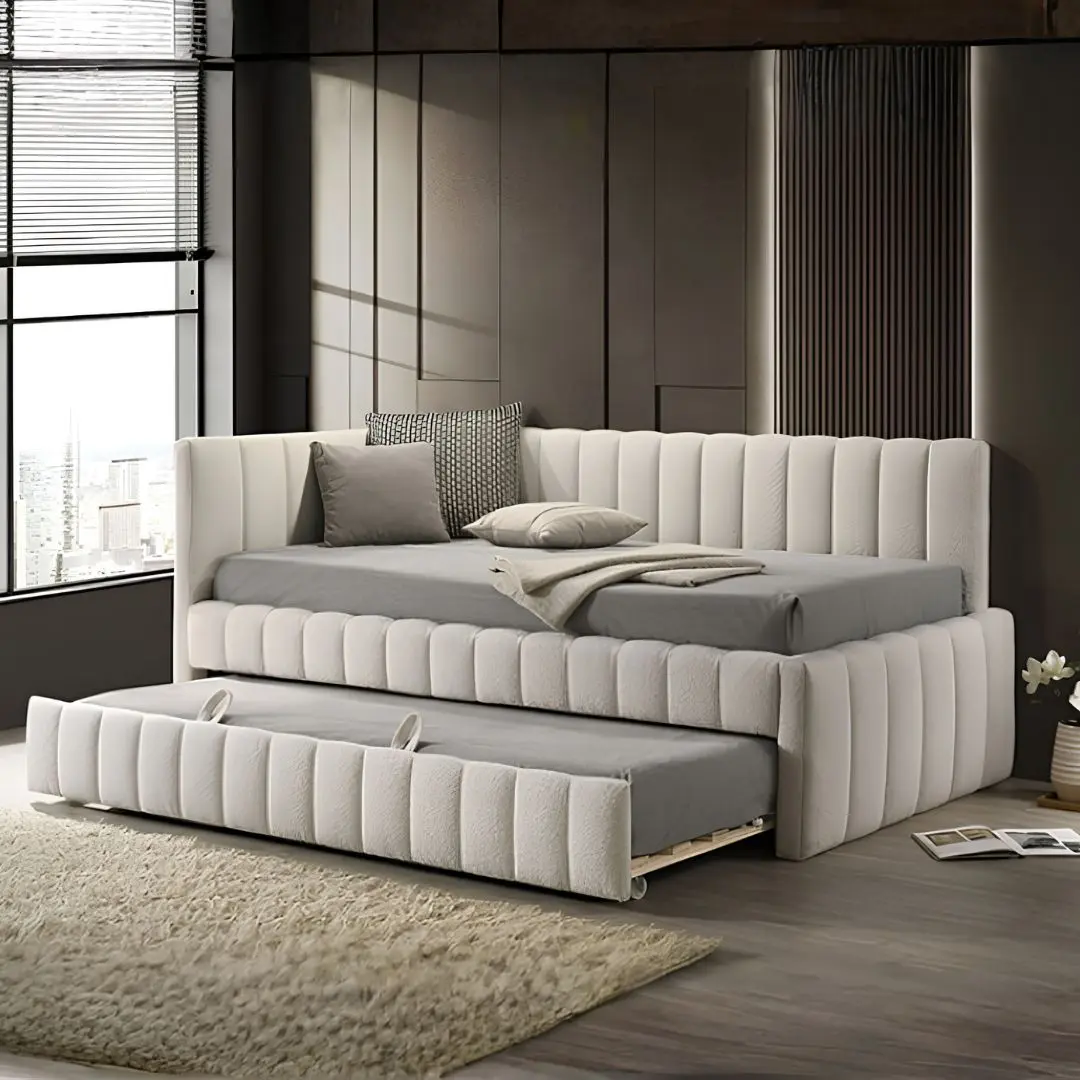 Nardi Contemporary Sleeper Sofa Twin with Trundle by Furniture Of America | U-Trade Furniture Nardi Contemporary Sleeper Sofa Twin with Trundle by Furniture Of America - Image 1
