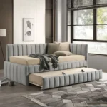 Nardi Contemporary Sleeper Sofa Twin with Trundle by Furniture Of America - Image 4