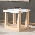 Sundbry End Table White Marble Top by Furniture of America - Image 3
