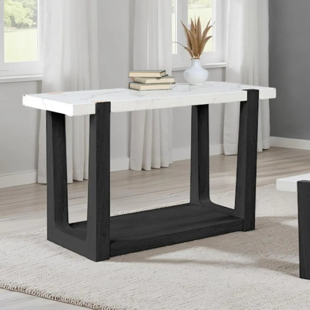 Sundbry Marble Sofa Table by Furniture of America | U-Trade Furniture Sundbry Marble Sofa Table by Furniture of America - Image 1