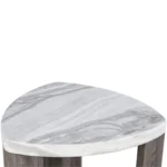 Levis Gray Triangle End Table by Furniture of America - Image 2
