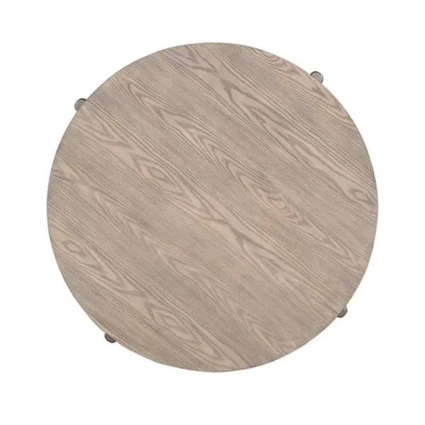 Roros Round Wooden End Table by Furniture of America - Image 2