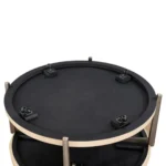 Roros Wooden Round Coffee Table by Furniture of America - Image 3
