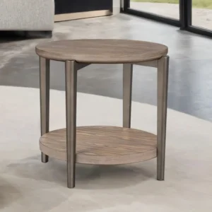 Roros Round Wooden End Table by Furniture of America