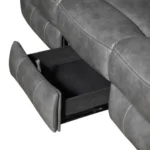 Conrad Upholstered Gray Reclining Sofa Set by Coaster Furniture - Image 7