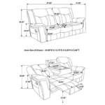 Conrad Upholstered Gray Reclining Sofa Set by Coaster Furniture - Image 17