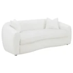 Isabella Faux Sheepskin Sofa Set Natural by Coaster Furniture - Image 3