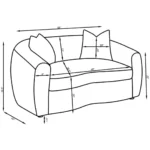Isabella Faux Sheepskin Sofa Set Natural by Coaster Furniture - Image 9