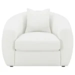Isabella Faux Sheepskin Sofa Set Natural by Coaster Furniture - Image 12