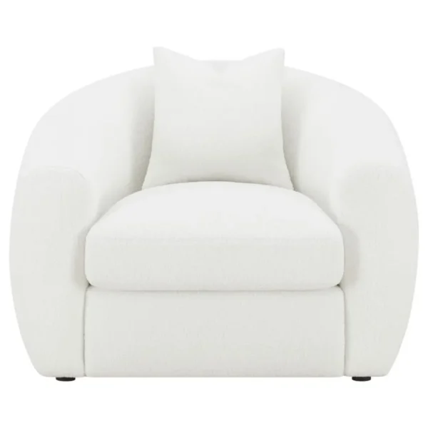Isabella Faux Sheepskin Sofa Set Natural by Coaster Furniture - Image 12