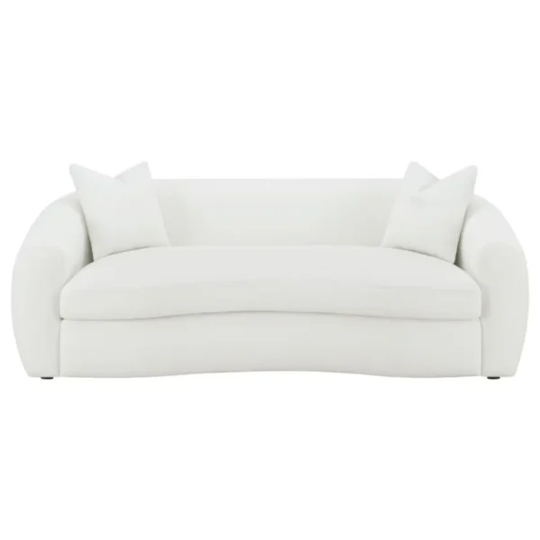 Isabella Faux Sheepskin Sofa Set Natural by Coaster Furniture - Image 14