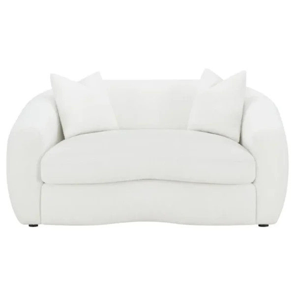 Isabella Faux Sheepskin Sofa Set Natural by Coaster Furniture - Image 15