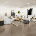 Ashlyn Upholstered Sloped Arm Sofa Set White by Coaster Furniture