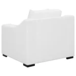 Ashlyn Upholstered Sloped Arm Sofa Set White by Coaster Furniture - Image 11