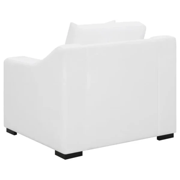 Ashlyn Upholstered Sloped Arm Sofa Set White by Coaster Furniture - Image 11