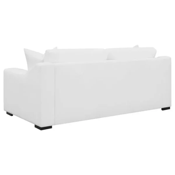 Ashlyn Upholstered Sloped Arm Sofa Set White by Coaster Furniture - Image 15