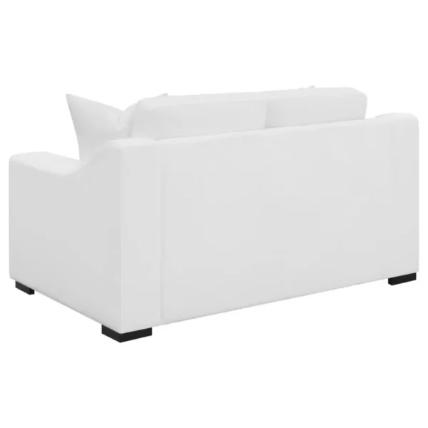 Ashlyn Upholstered Sloped Arm Sofa Set White by Coaster Furniture - Image 16