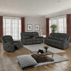 Reclining Sofa Set Charcoal