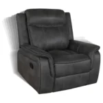 Lawrence Upholstered Reclining Sofa Set Charcoal by Coaster Furniture - Image 12