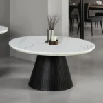 Sindal Black Round Coffee Table by Furniture of America