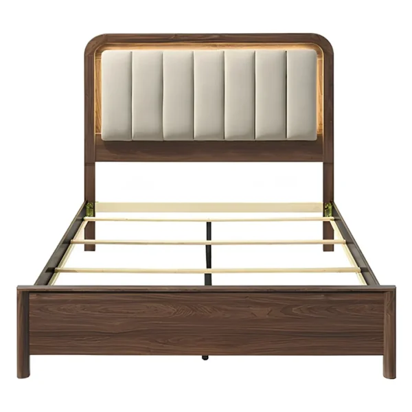 Hayward Walnut Wood Bed by Furniture Of America - Image 2