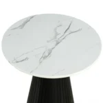 Sindal Black Round End Table by Furniture of America - Image 2