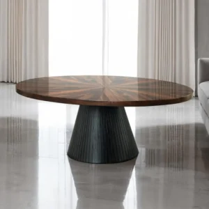 Surdal Oval Wood Coffee Table by Furniture of America