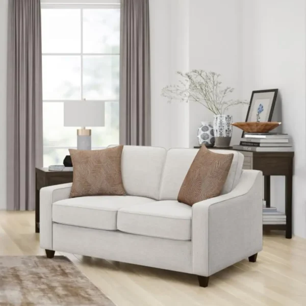 Christine Upholstered Sloped Arm Sofa Set Beige by Coaster Furniture - Image 4