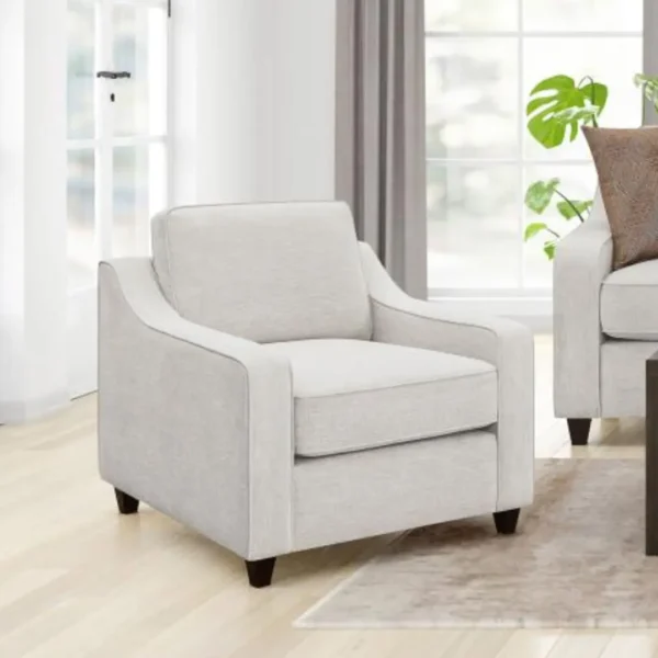 Christine Upholstered Sloped Arm Sofa Set Beige by Coaster Furniture - Image 5