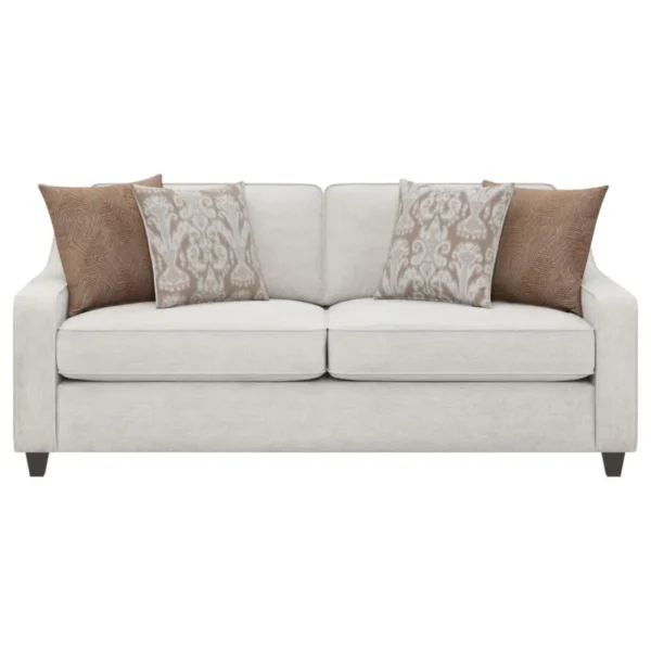 Christine Upholstered Sloped Arm Sofa Set Beige by Coaster Furniture - Image 16
