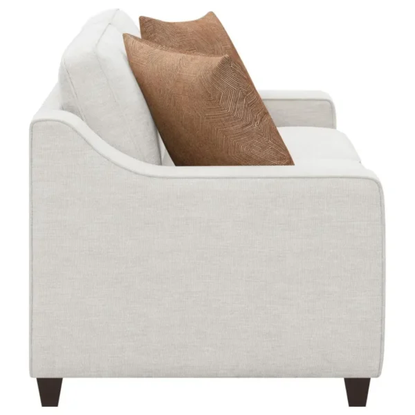 Christine Upholstered Sloped Arm Sofa Set Beige by Coaster Furniture - Image 19