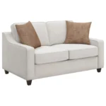 Christine Upholstered Sloped Arm Sofa Set Beige by Coaster Furniture - Image 20
