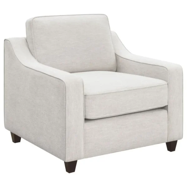 Christine Upholstered Sloped Arm Sofa Set Beige by Coaster Furniture - Image 21