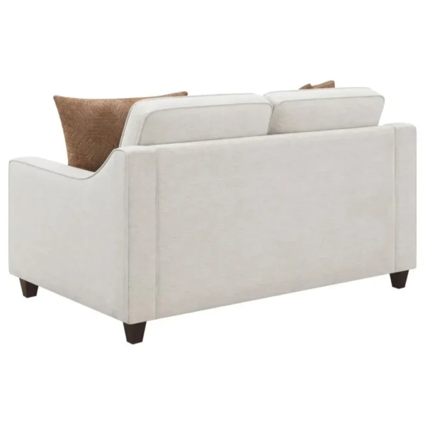 Christine Upholstered Sloped Arm Sofa Set Beige by Coaster Furniture - Image 22