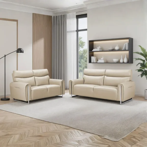 6053 Modern Leather Sofa By ESF Furniture - Image 3