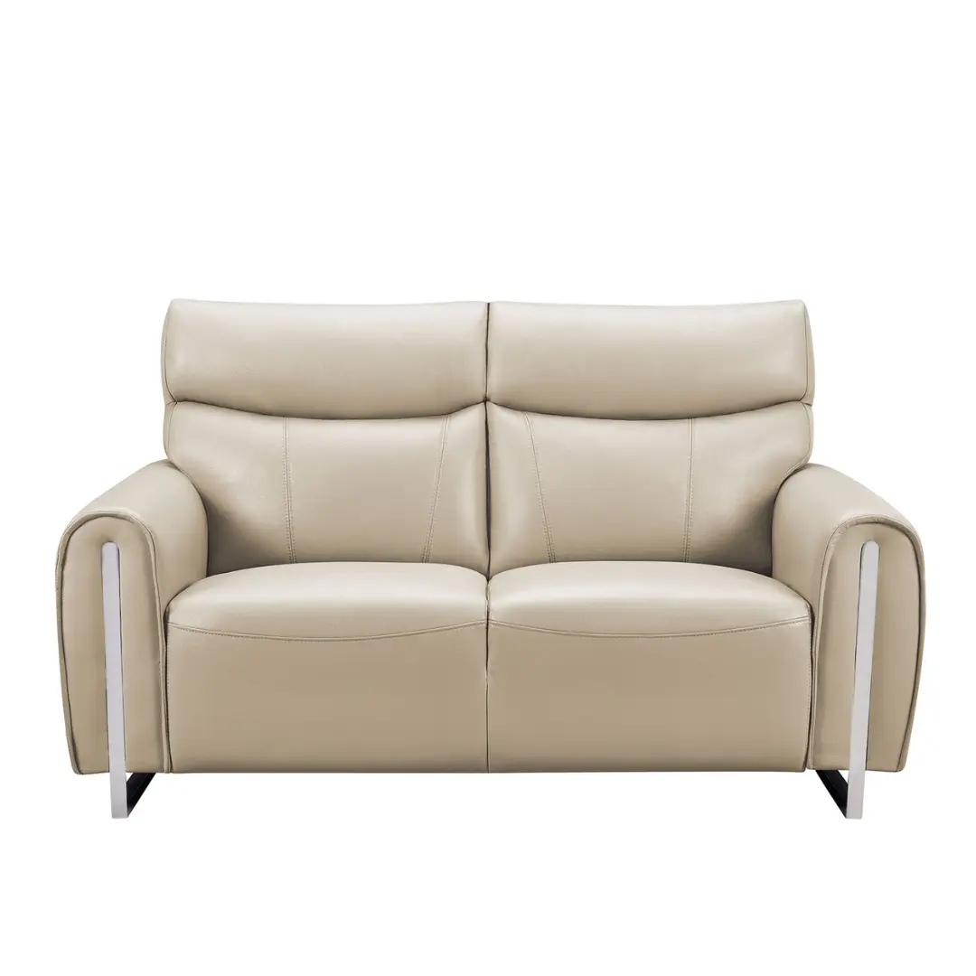 6053 Modern Cream Loveseat By ESF Furniture | U-Trade Furniture 6053 Modern Cream Loveseat By ESF Furniture - Image 1
