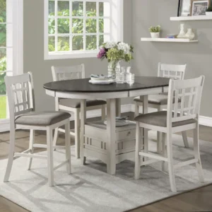 Junipero Counter Height Dining Set For 4 By Homelegance