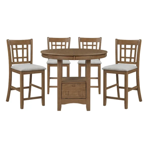Junipero Counter Height Dining Set For 4 By Homelegance - Image 7