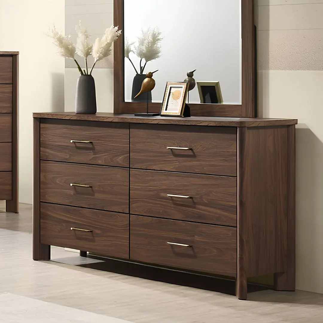 Hayward Walnut Dressers for Bedroom by Furniture Of America | U-Trade Furniture Hayward Walnut Dressers for Bedroom by Furniture Of America - Image 1