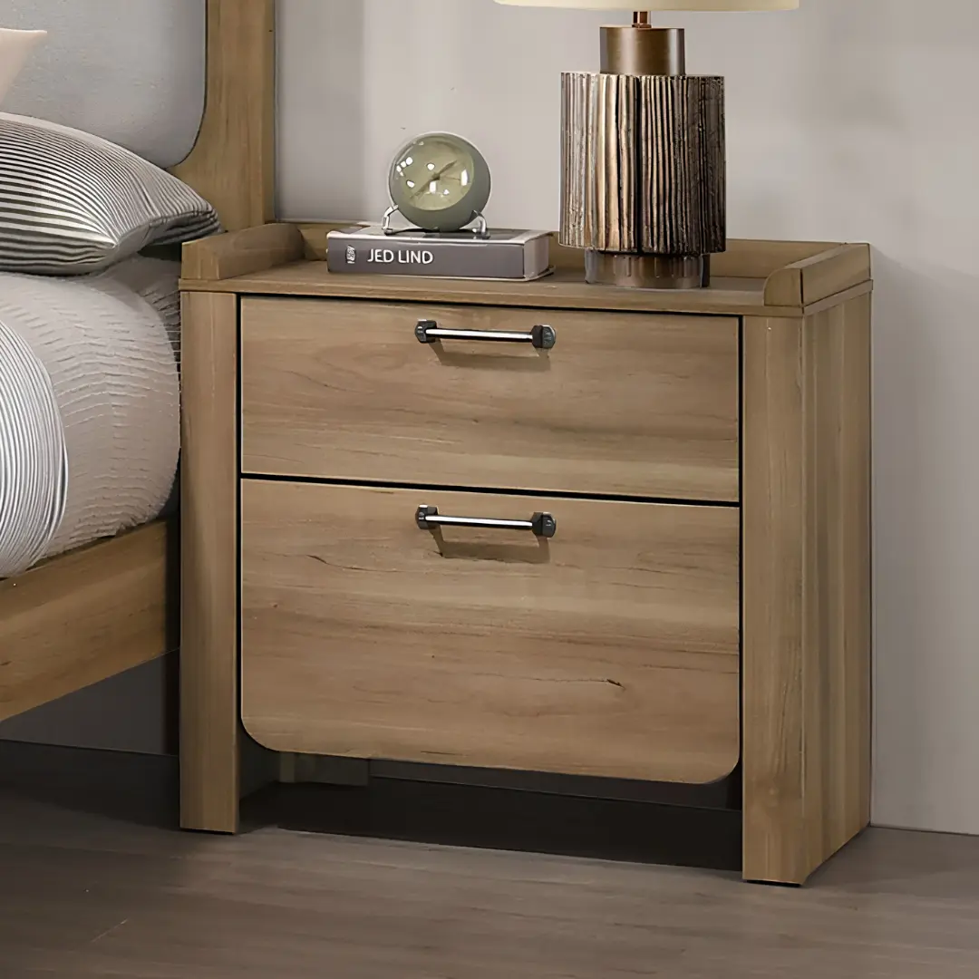 Elinora Solid Wood Nightstand by Furniture Of America | U-Trade Furniture Elinora Solid Wood Nightstand by Furniture Of America - Image 1
