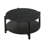Hyde Wood Round Coffee Table by Furniture of America - Image 2