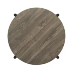 Hyde Wood Round Coffee Table by Furniture of America - Image 5