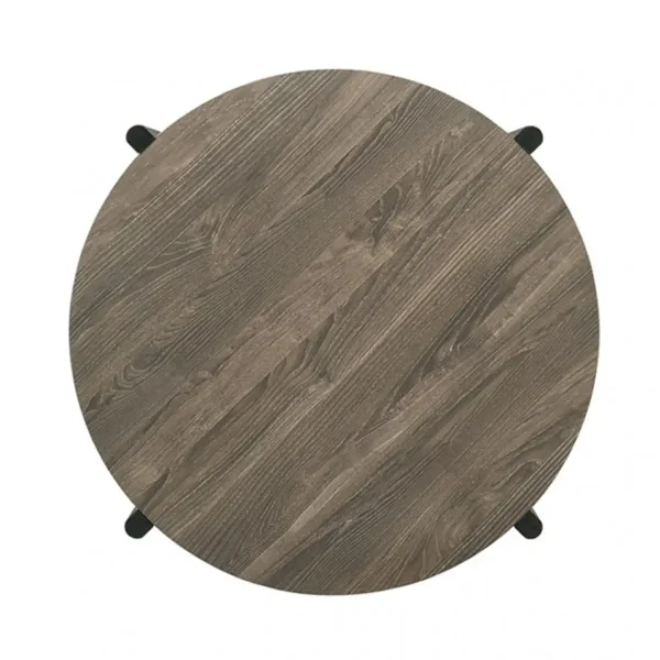 Hyde Wood Round Coffee Table by Furniture of America - Image 5