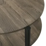 Hyde Wood Round Coffee Table by Furniture of America - Image 8