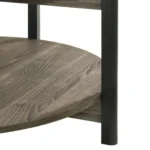 Hyde Wood Round Coffee Table by Furniture of America - Image 9