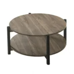 Hyde Wood Round Coffee Table by Furniture of America - Image 10
