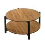 Hyde Wood Round Coffee Table by Furniture of America - Image 18