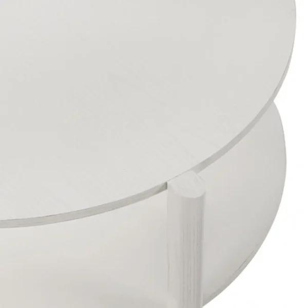 Hyde Wood Round Coffee Table by Furniture of America - Image 22