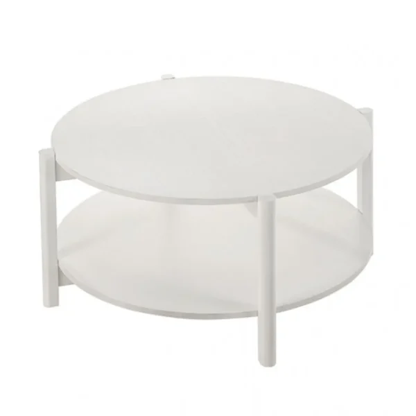 Hyde Wood Round Coffee Table by Furniture of America - Image 24