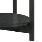 Hyde Wood Round End Table with Shelf by Furniture of America - Image 3